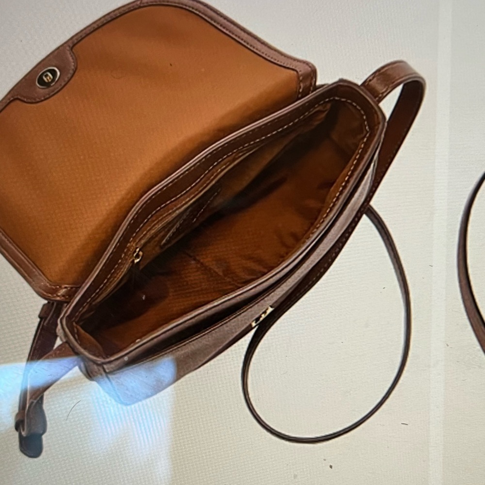 Fossil Emery blue pebble leather NWOT crossbody - Picture 4 of 7